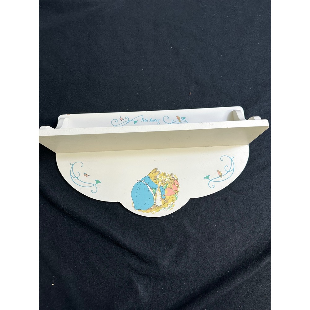 Vintage 1994 Beatrix Potter Peter Rabbit Wood Wall Shelf Eden Toys 30102 Nursery